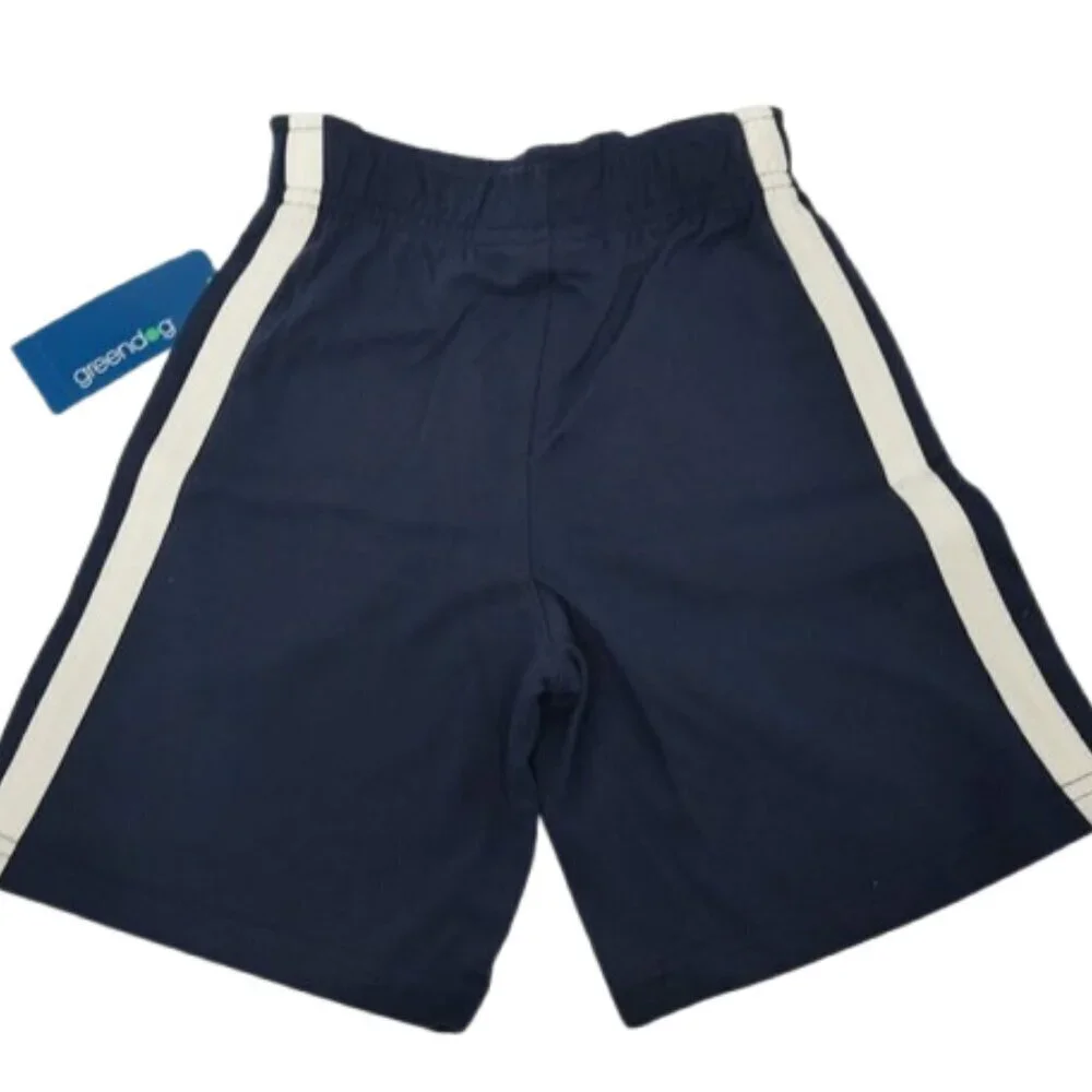 Greendog Boy's 4T 100% Cotton Shorts Lot of 2 Gray & Blue Y2K NWT